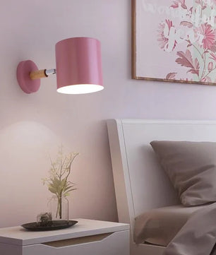 Nordic Macaron Cylinder Rotatable Wall Lamp S38