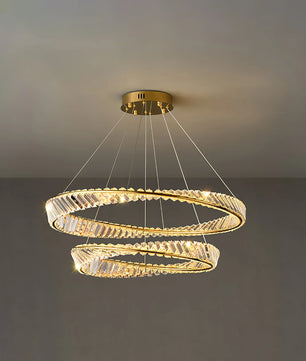 Wave Circle Crystal Chandelier