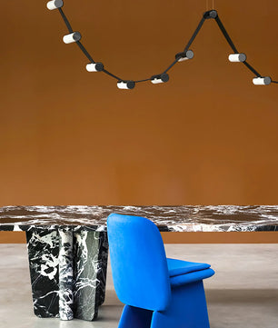 Curve Leather Chandelier