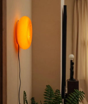 Bauhaus Glass Donut Table / Wall Lamp S77