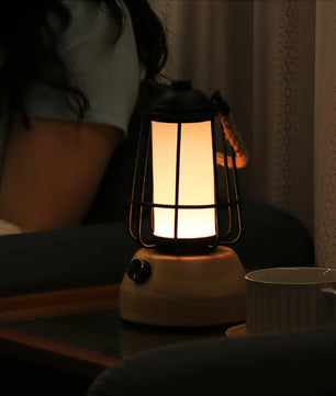 Hemp Rope Lantern Outdoor Table Lamp