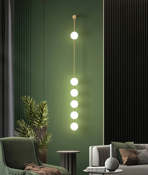 Vertical Balls Wall Lamp