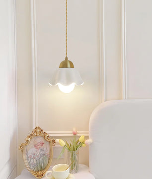 Ceramics Floral Pendant Light