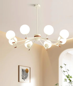 Spherical Beam Chandelier