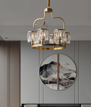 Crystal Bird Chandelier