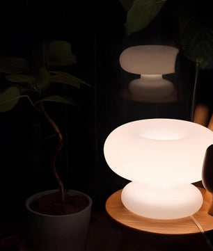 Mushroom Donut Bauhaus Glass Table Lamp S34