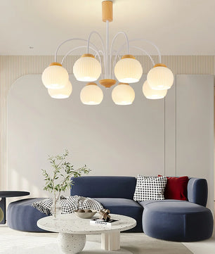 Molecural Wood Chandelier