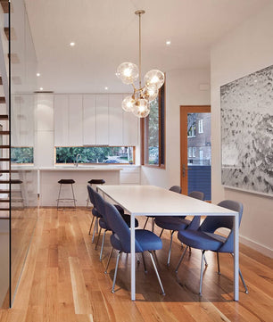 Perry Globe Horizontal Chandelier