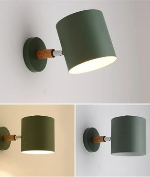 Nordic Macaron Cylinder Rotatable Wall Lamp S38