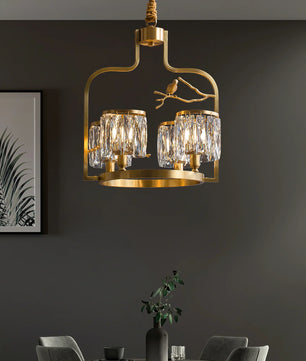 Crystal Bird Chandelier