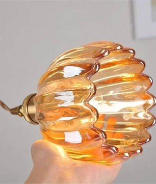 Japanese Retro Glass Flower Pendant Light S17
