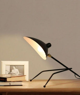 Serge Mouille Black Tripod Desk Lamp