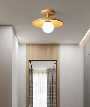 Rustic Wooden Ceiling Lamp S36