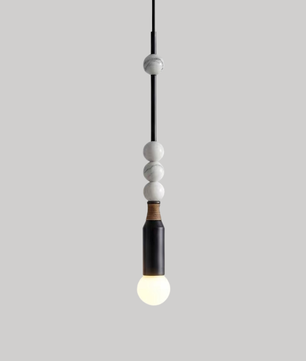 Atelier Marble & Brass Pendant Light