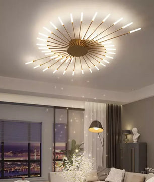 Sputnik Led Fireworks Flush Mount Ceiling Light S40