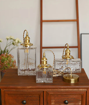 Jewel Glass Brass Pendant Light
