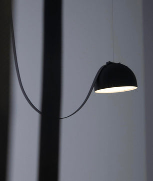 Light Rail Semispheres Leather Pendant Lamp