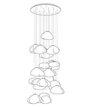 73 Random Glass Pendant Light