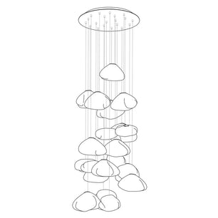 73 Random Glass Pendant Light