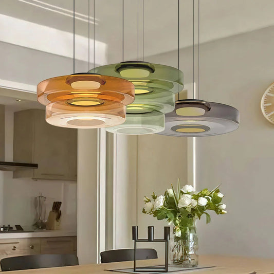 Nordic postmodern creative glass pendant light