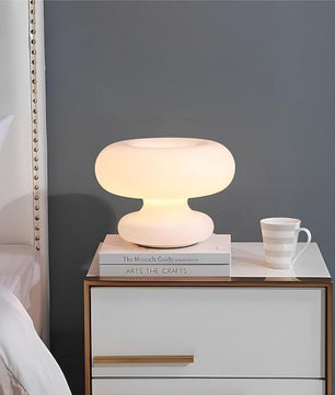 Mushroom Donut Bauhaus Glass Table Lamp S34