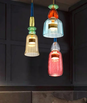 Nordic Macaron Lollipop Glass Pendant Lamp S118