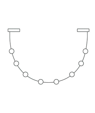 Curve Leather Chandelier