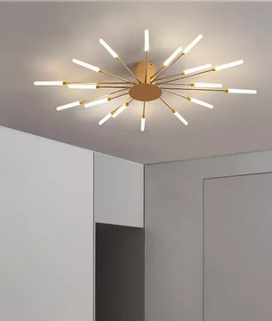Sputnik Led Fireworks Flush Mount Ceiling Light S40