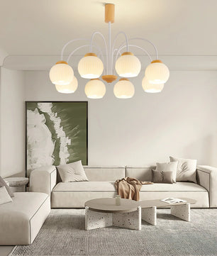 Molecural Wood Chandelier