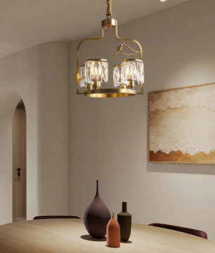 Crystal Bird Chandelier