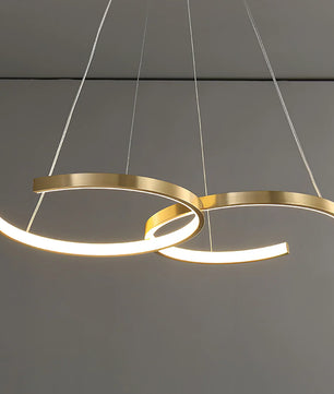 Double Rings Pendant Light