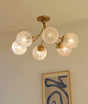 Retro Glass Ceiling Lamp