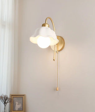 Flower Ceramic Wall Lamp
