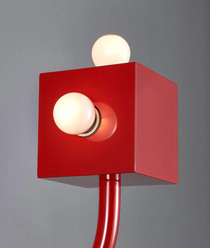 Red Cube Wall Lamp