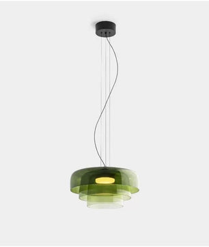 Lark 3 Shade Modern Glass Pendant Lamp