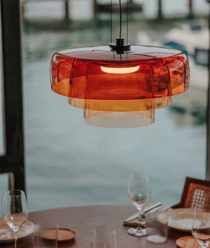Lark 3 Shade Modern Glass Pendant Lamp