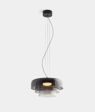 Lark 3 Shade Modern Glass Pendant Lamp