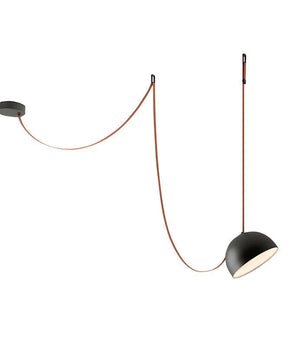 Light Rail Semispheres Leather Pendant Lamp