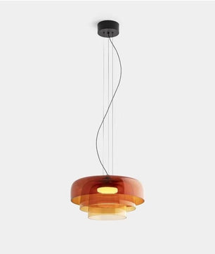 Lark 3 Shade Modern Glass Pendant Lamp