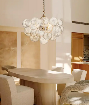 Cluster Glass Bubble Chandelier